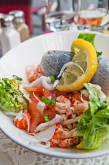 Fresh seafood salad