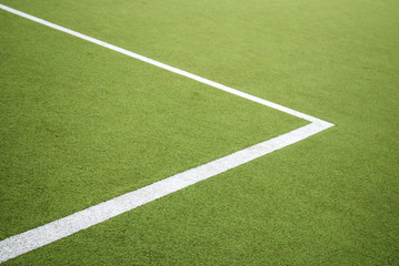 Obraz premium Strafraum Fussballplatz