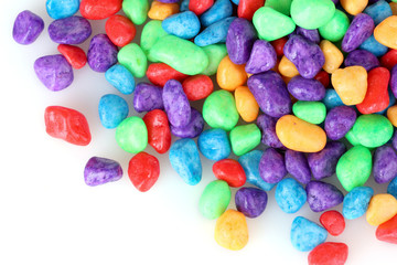 bright stones isolated on white