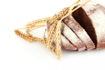 Wheat isolated on white