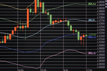 Foreign exchange market chart