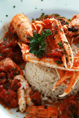 Arroz y mariscos