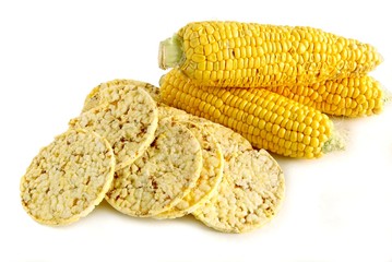 corn cobs and bread