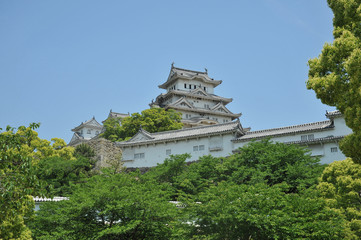 Fototapeta na wymiar 姫路城と新緑1-1