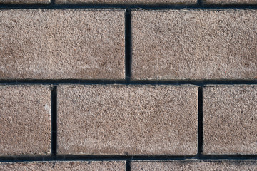 wall plastered like a brick