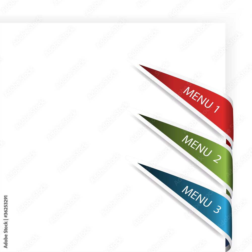 Poster vector navigation arrows - web template