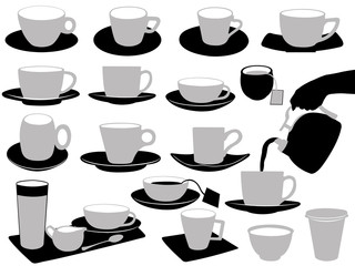 Illustration of cups