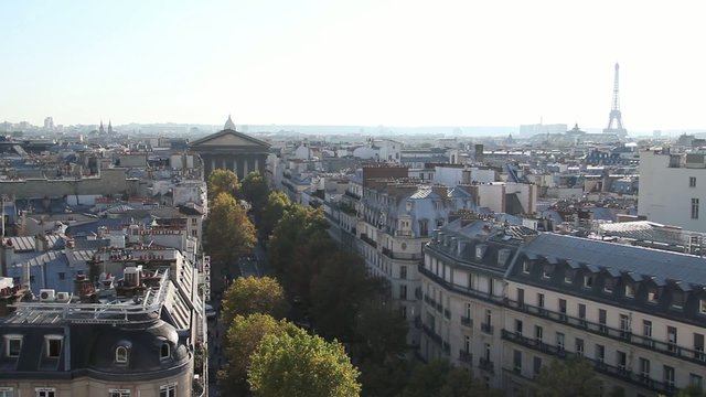 Vue de la madeleine et de la tour eiffel - Paris