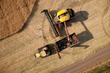 Obraz premium Aerial View of Harvest
