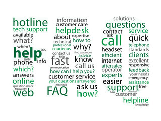 "FAQ" Tag Cloud (questions support help hotline icons button)