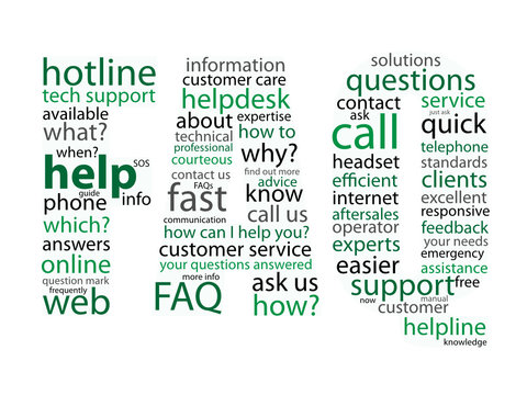 "FAQ" Tag Cloud (questions support help hotline icons button)