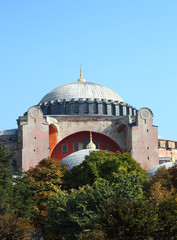 Fototapeta na wymiar The Hagia Sofia, Istanbul - Turkey