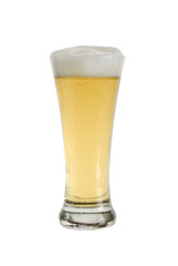 Vaso de cerveza silueteado