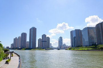 Naklejka premium Rivercity 21 in Tokyo