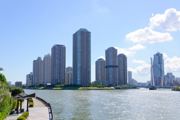 Obraz premium Rivercity 21 in Tokyo