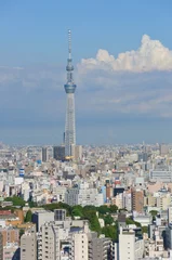 Deurstickers Tokyo Sky Tree and Downtown © Scirocco340