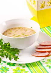 Zurek  ist eine herzhafte Polnische Suppe
