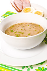 Zurek  ist eine herzhafte Polnische Suppe