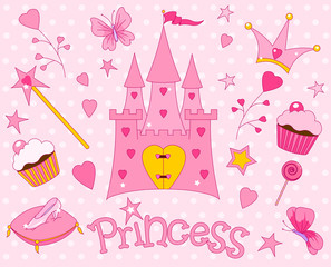Icônes de princesse douce