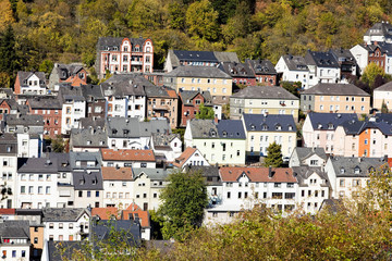 Häuserreihen in Idar-Oberstein