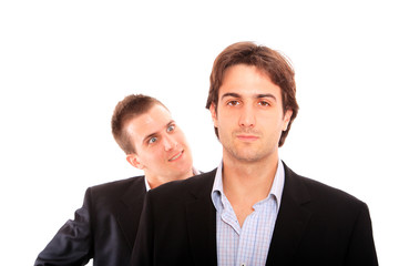 Two businessmen in suit