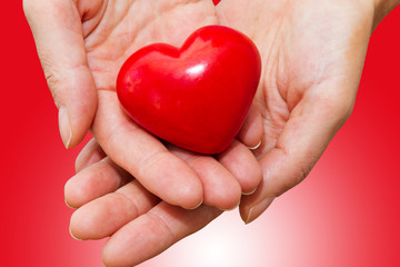 Herz in der Hand