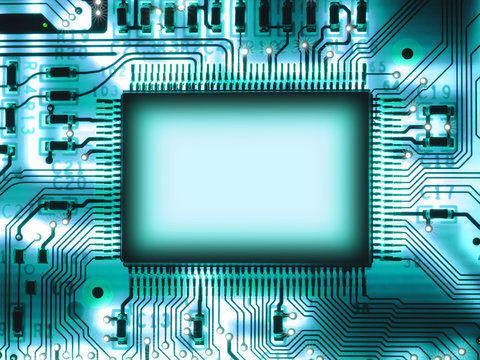 Blank chip on circuit board