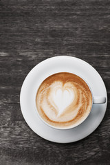 Cappuccino mit Herz