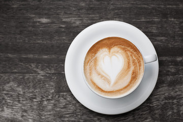 Cappuccino mit Herz