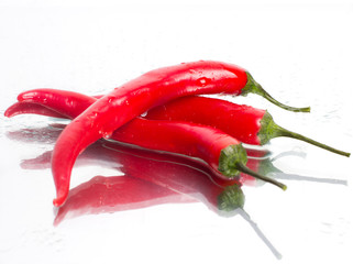 Peppers on the mirror