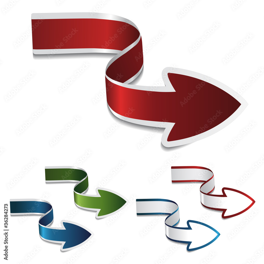 Poster vector navigation arrows