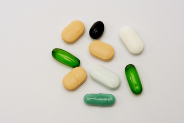 Assorted pills