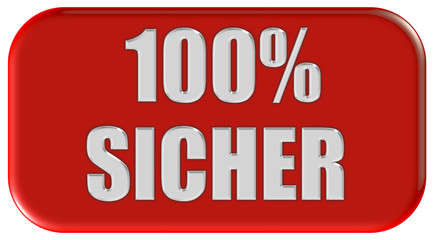 Button rot Ecken rund 100% SICHER