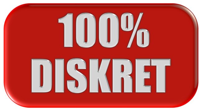 Button rot Ecken rund 100% DISKRET