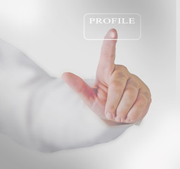 pressing profile button