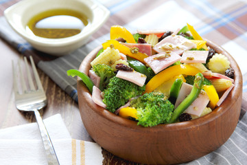 Broccoli and Ham salad