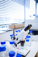 chemistry lab (shallow DOF)