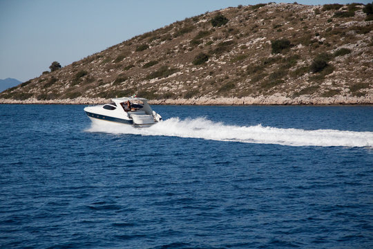 in barca alle isole Kornati - Croazia