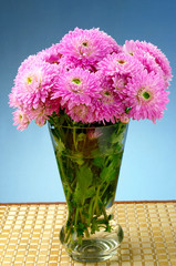 bouquet of chrysanthemums in a vase