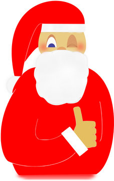 zwinkernder Nikolaus
