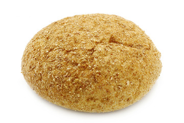 Bread close-up on a white background