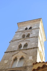 Fototapeta na wymiar Kościół wieża St Maggiore Bonifacio