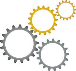 Zahnrad, gear, Logos, Zeichen, Symbole, Design, Elements