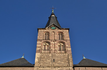 Tower of the church in Straelen in Germany.