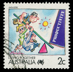 Australian post stamp