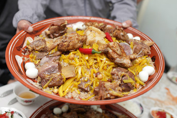 Man shows pilau