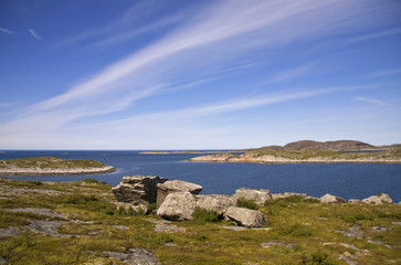 Fototapeta na wymiar Norwegian landscape with a fjord