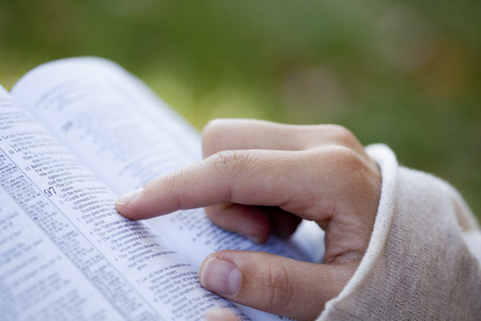 Woman Reading the Bible.