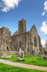 Quin abbey in Co. Clare - Ireland