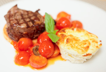 Tasty steak